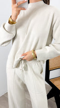 DELTA KNIT TOP - BONE